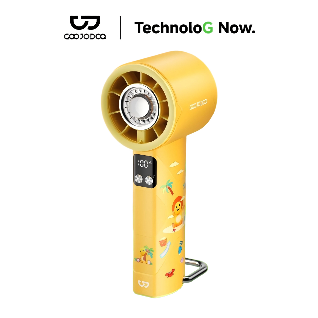 [GOOJODOQ × nailoong]GFS002 Kipas senter/ 4000mAh High-speed kipas 100 Gear Wind kipas angin Digital