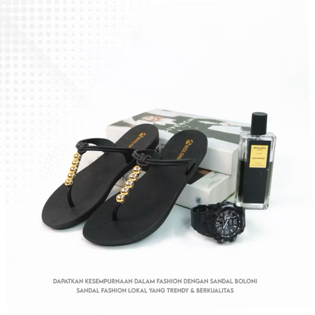 (ULUWATU ) Sandal Jepit cewek ORIGINAL BOLONI art. ULUWATU PCU / semi karet