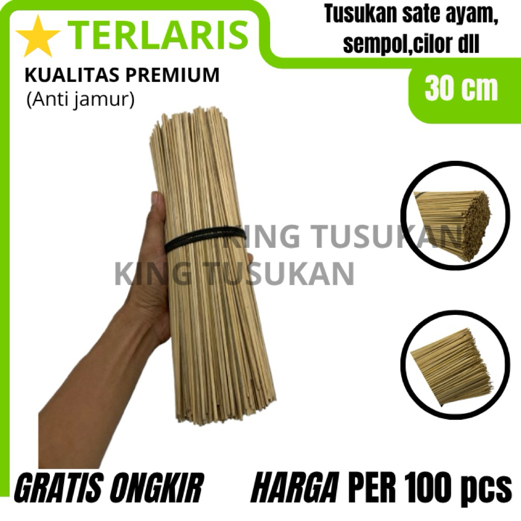 Tusuk Bucket Uang 30 cm / Tusukan Kentang Spiral 100 pcs