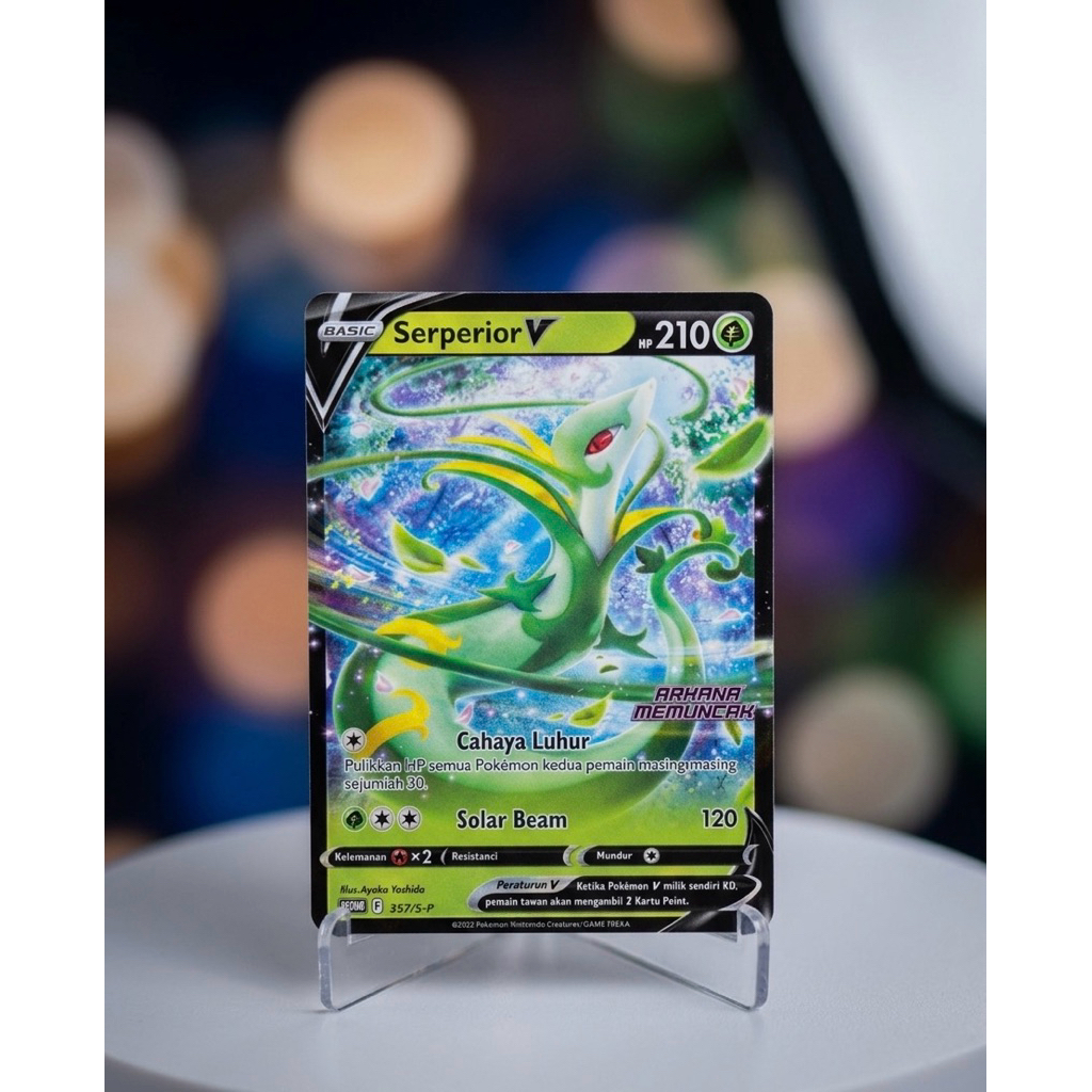 [PROMO] Kartu Pokémon TCG Serperior V (357/S-P) - Bahasa Indonesia (Arkana Memuncak)