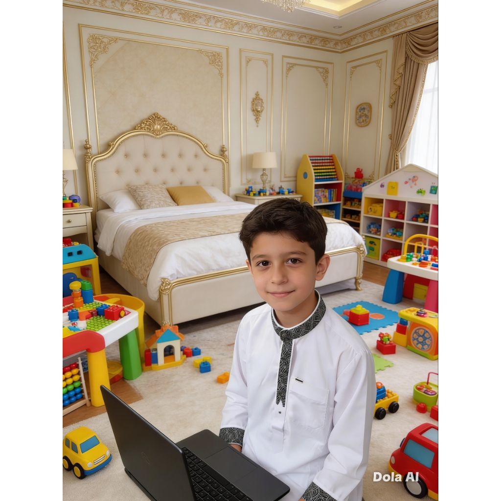 jubah putih anak premium