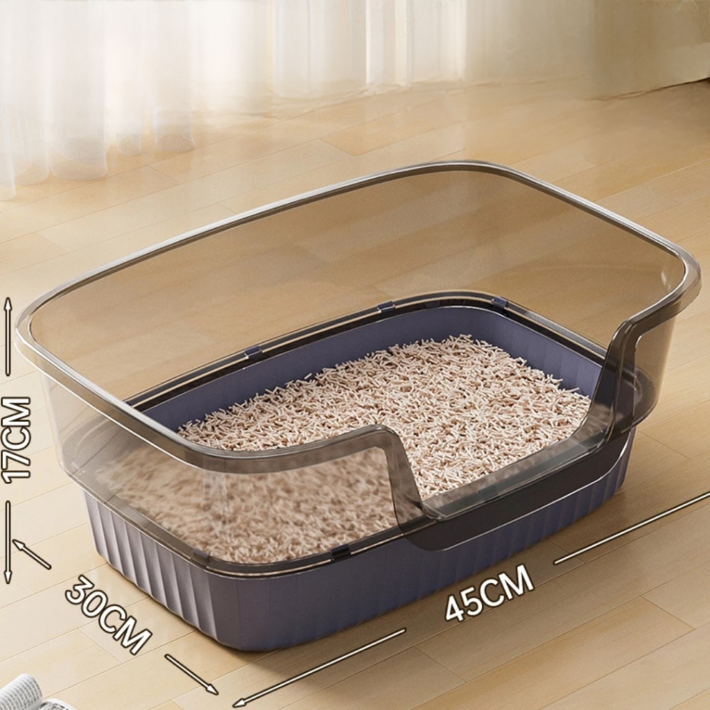 Cat Litter Box Motif KOTAK TRANSPARANT(RANDOM)/Bak pasir kucing
