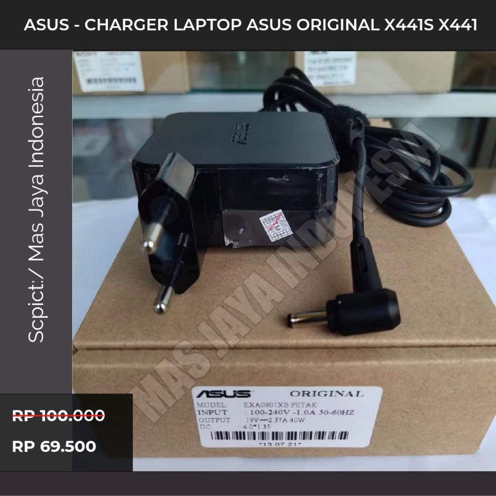 Promo ASUS - Charger Laptop Asus Original X441S