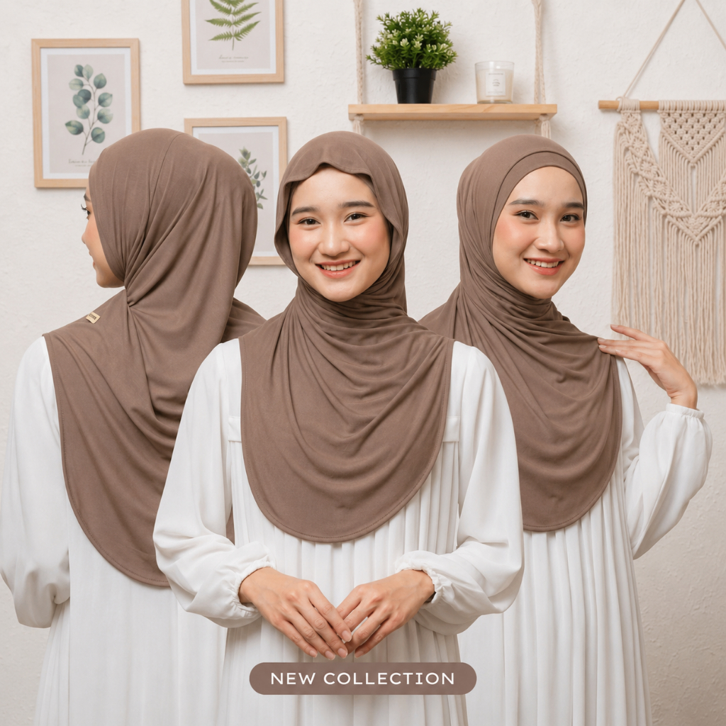 HIJAB BERGO INSTAN INNER JERSEY /HIJAB INSTAN BERGO HUMA JERSEY