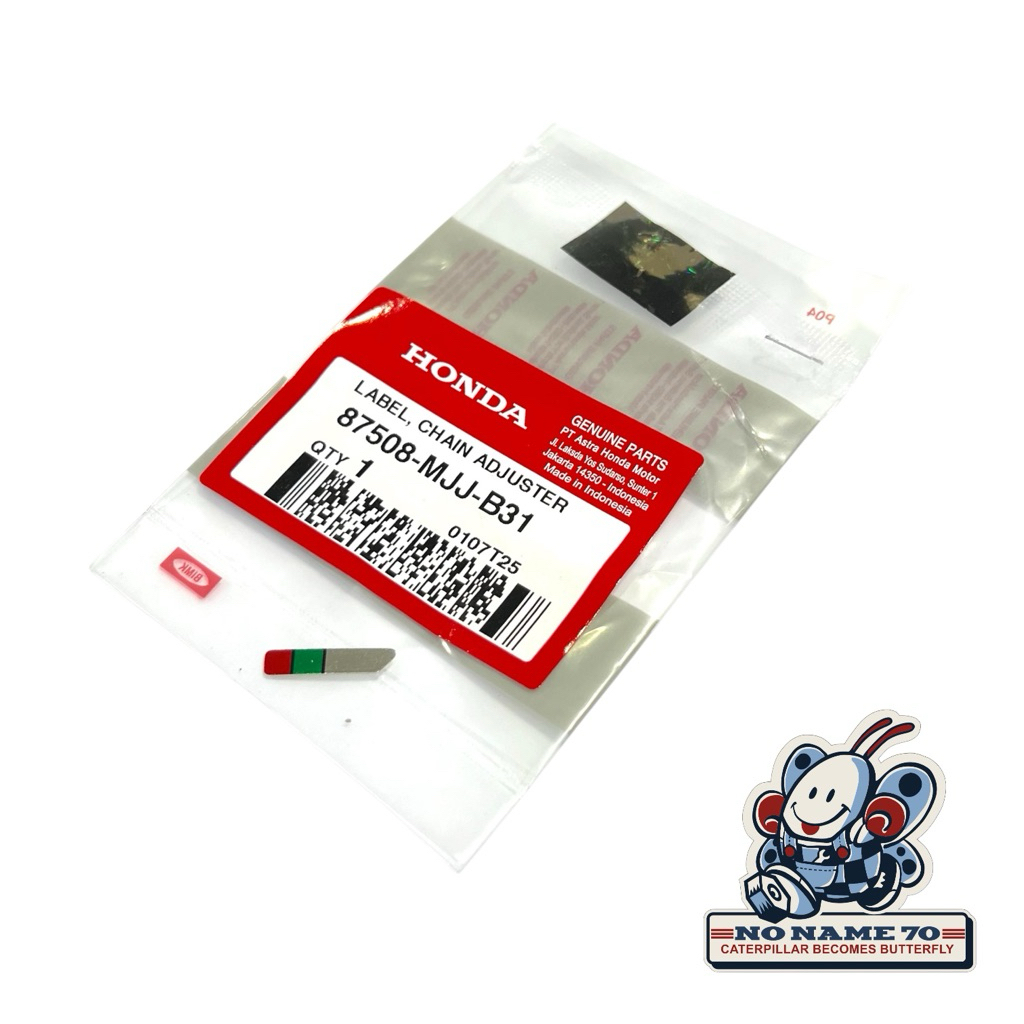 87508 MJJ B31 Label Sticker Stiker Chain Adjuster Setelan Rantai Honda CBR 250RR Original