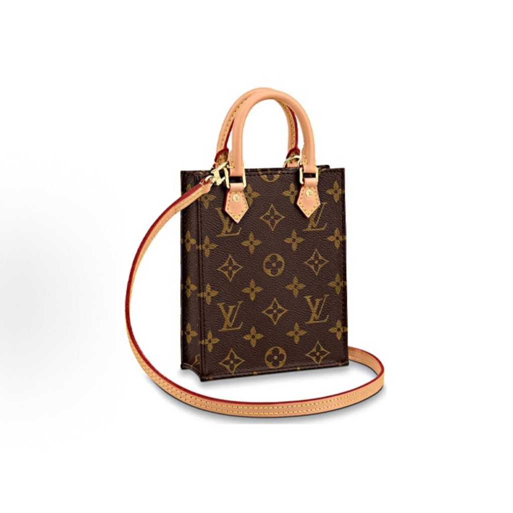 Menyediakan resi Louis Vuitton PETI SAC PLAT tas tangan tas selempang