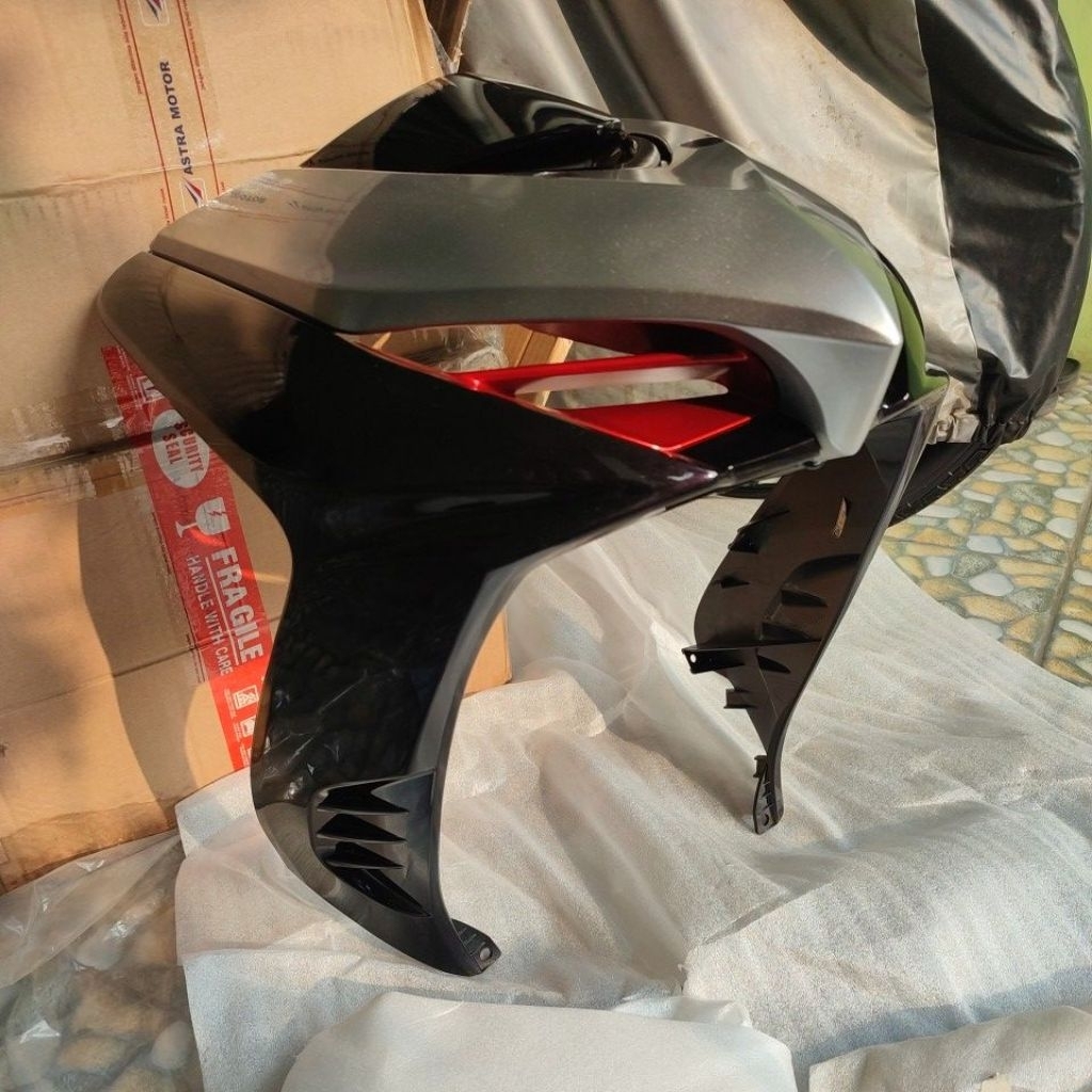 TAMENG KAP BODY DEPAN COVER FRONT TOP HONDA REVO AT/MATIC REVO DX 64500-KWW-A70POV VIOLET ORIGINAL B