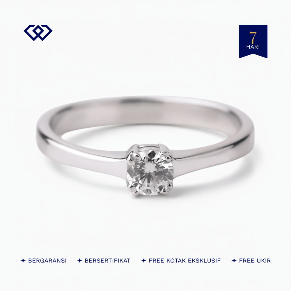 Winata Jewelry Cincin Nikah Kawin Cewek Perak Silver