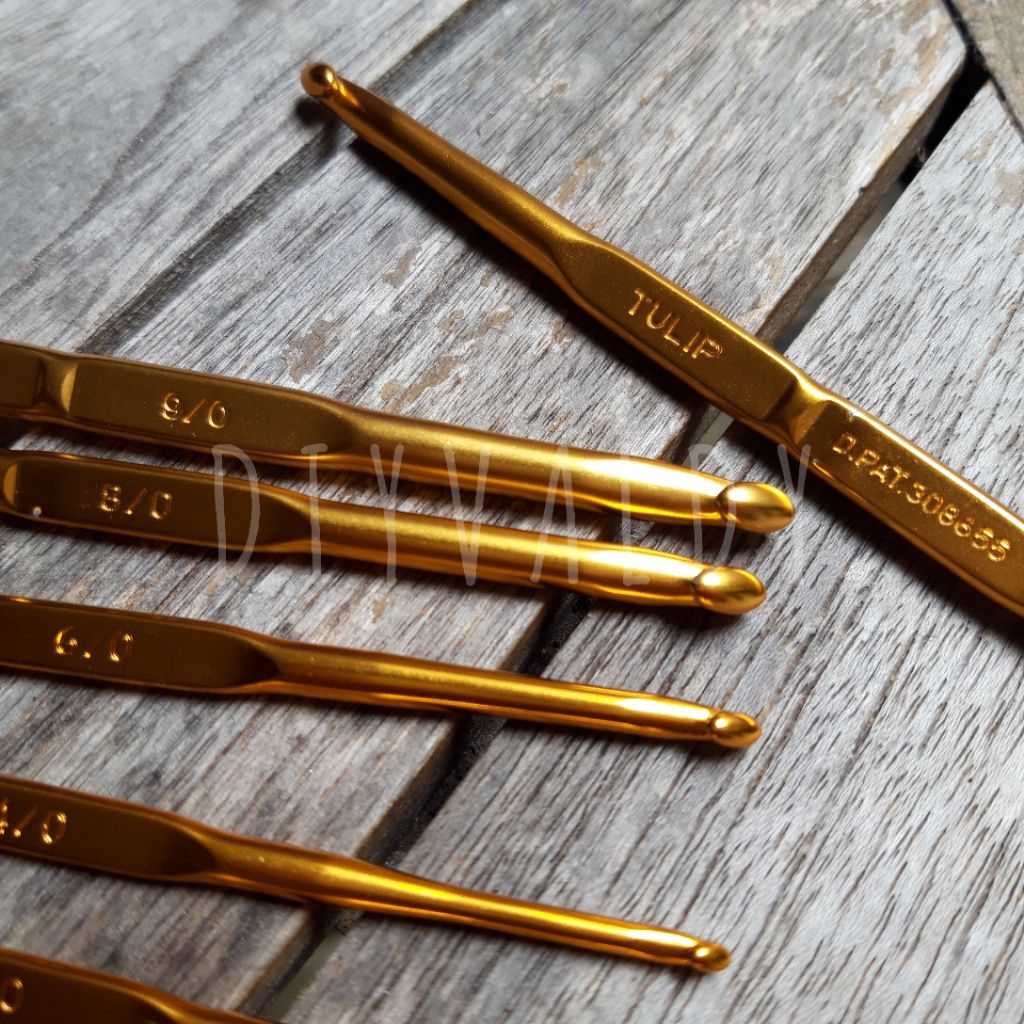 Hakpen Tulip Gold Double Pointed | Original | Hook Crochet