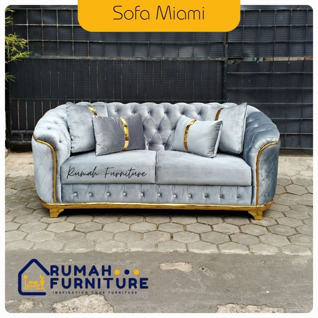 Sofa Miamai Aesthetuc Turki  Sofa Mewah seribu kancing premium sofa ruang tamu