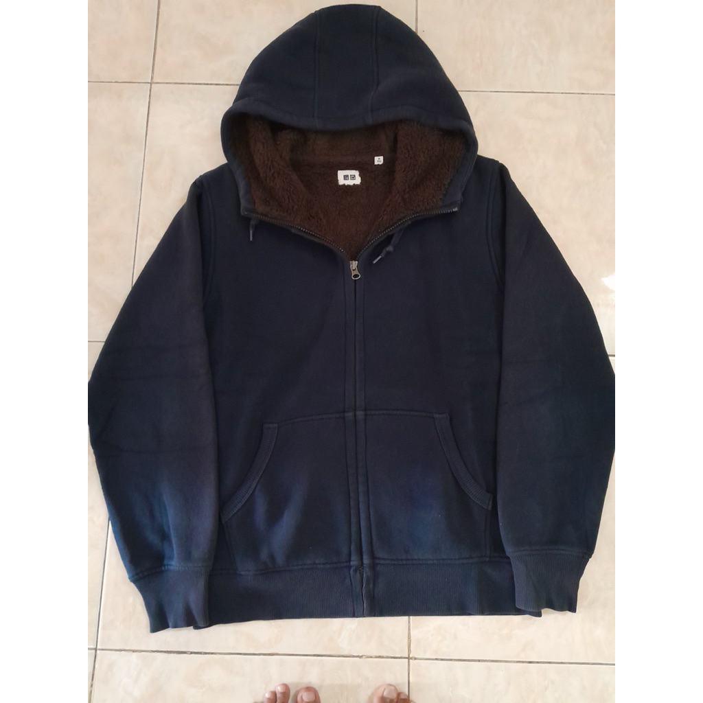 jaket dalaman sherpa uniqlo