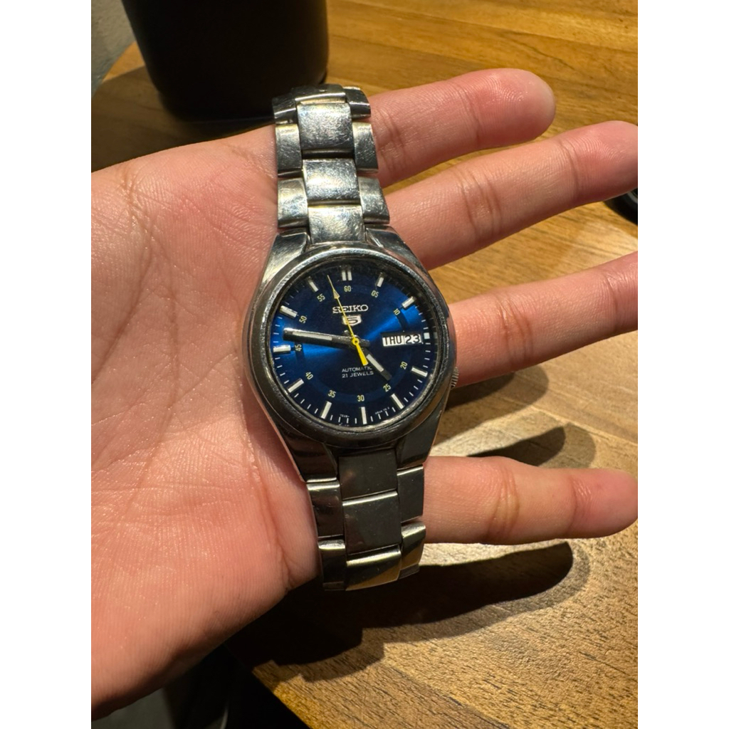 Seiko 5 Blue Dial Sunburst SNK615K1 automatic