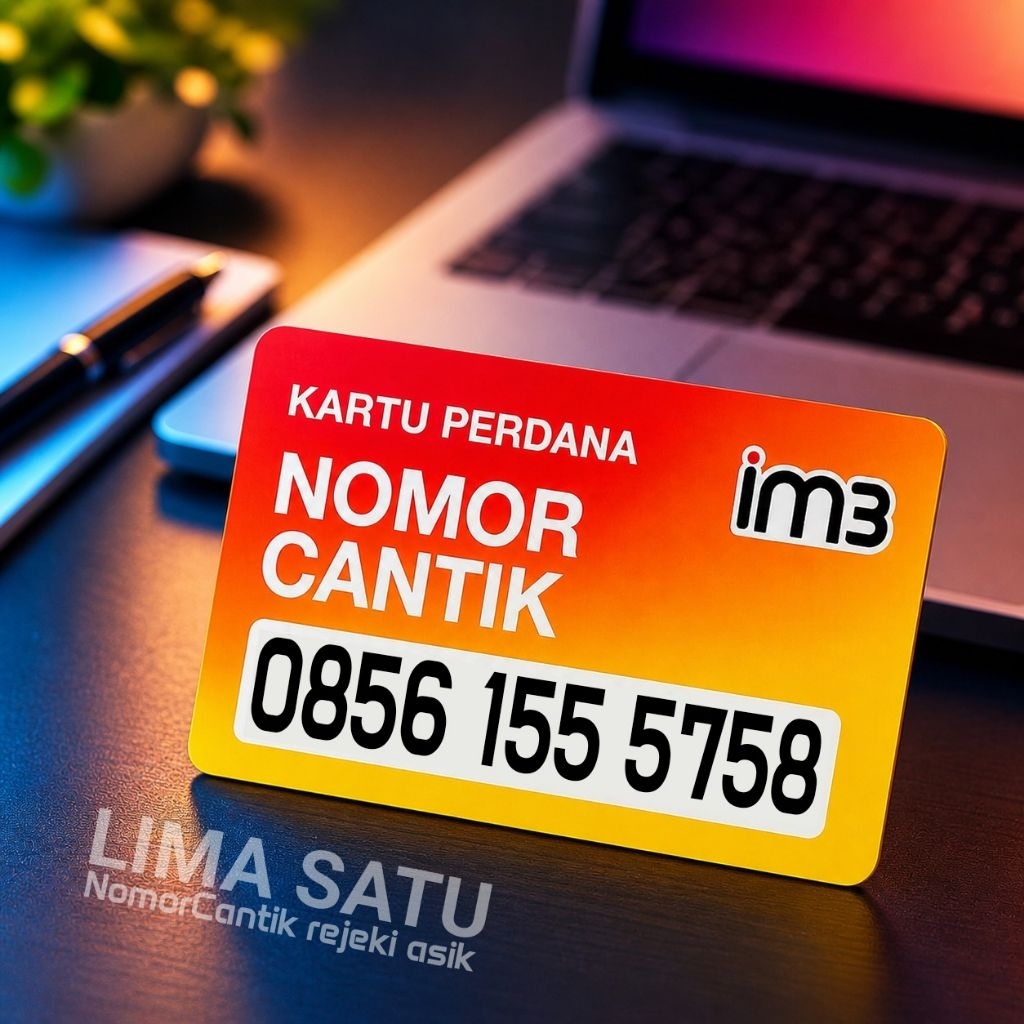 Nomor Cantik Indosat IM3 Panca 11 digit 5758 MAJU MAPAN Kartu Perdana Indosat 5G/4G