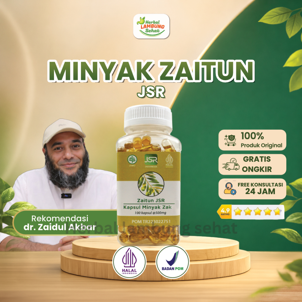 Original Minyak Zaitun JSR dr Zaidul Akbar - isi 100 kapsul Zaitun Asli JSR