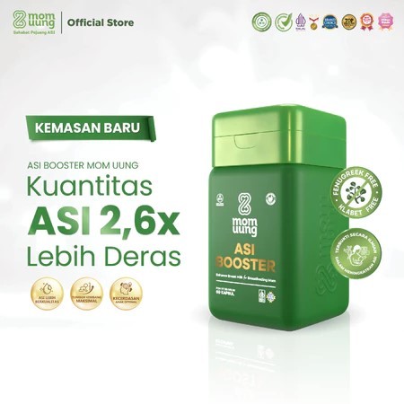 MOM UUNG ASI BOOSTER KAPSUL PELANCAR ASI (HALAL, BPOM) / MOM UUNG SUNFLOWER LECITHIN 30 KAPSUL/ 16 K