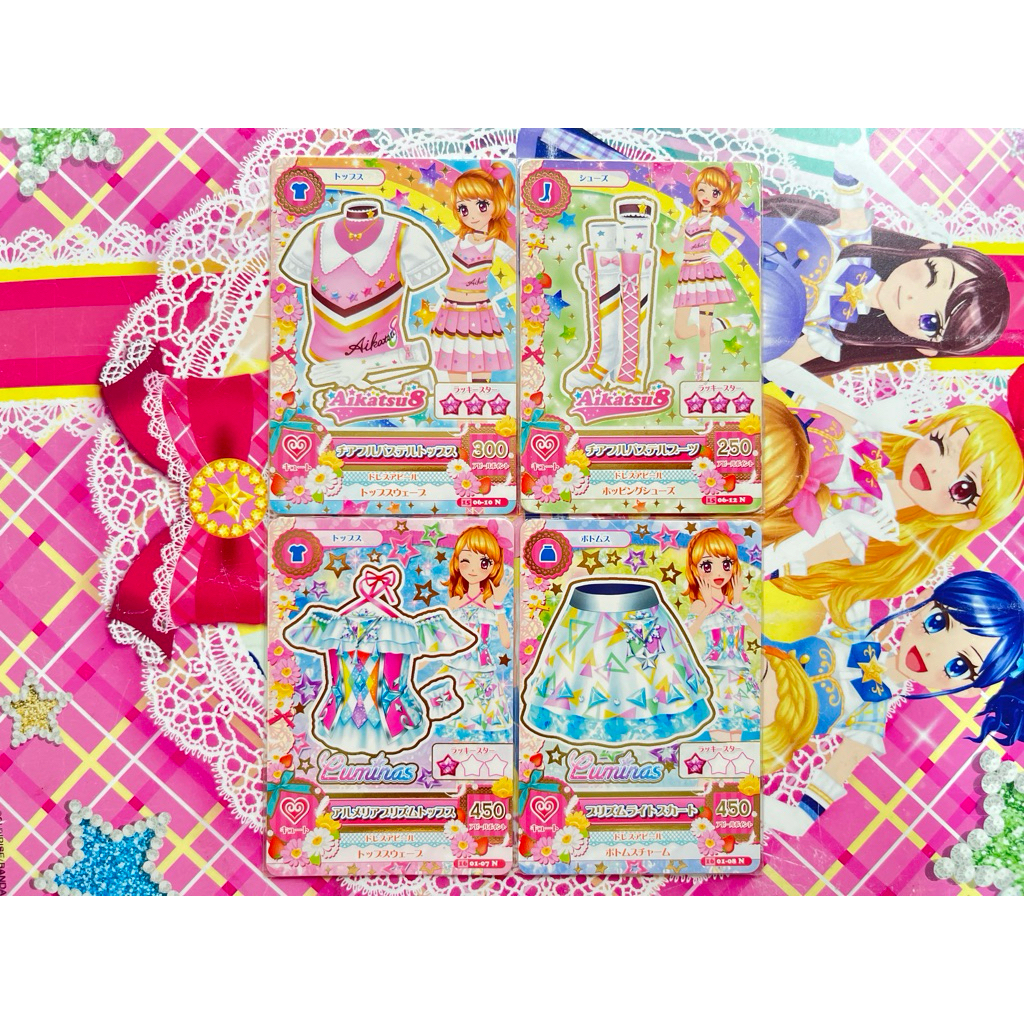 Kartu Aikatsu Taiwan Satuan Unit Akari Ozora Ameria Prism Luminas Aikatsu8 Aikatsu 8 Cheerful Pastel