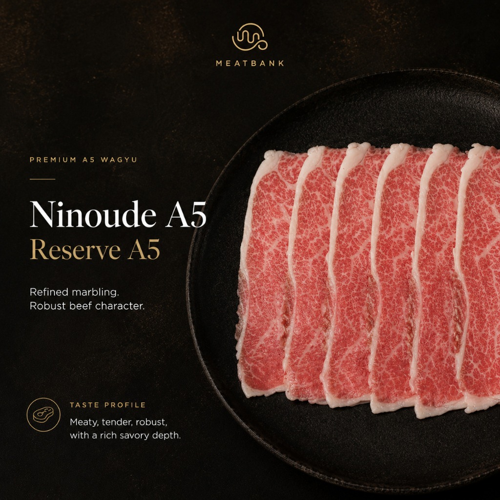 MEATBANK JAPAN WAGYU A5 SLICE RESERVE A5 Kobe Beef Shabu Teppanyaki Hotpot Steak