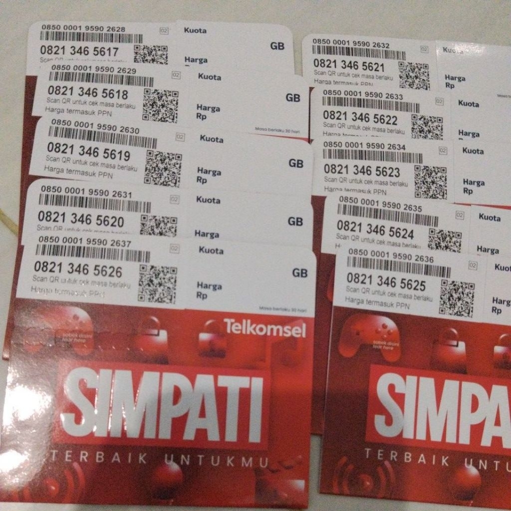 KARTU PERDANA TELKOMSEL KUOTA 3 GB SEGEL (BELOM REGISTRASI)