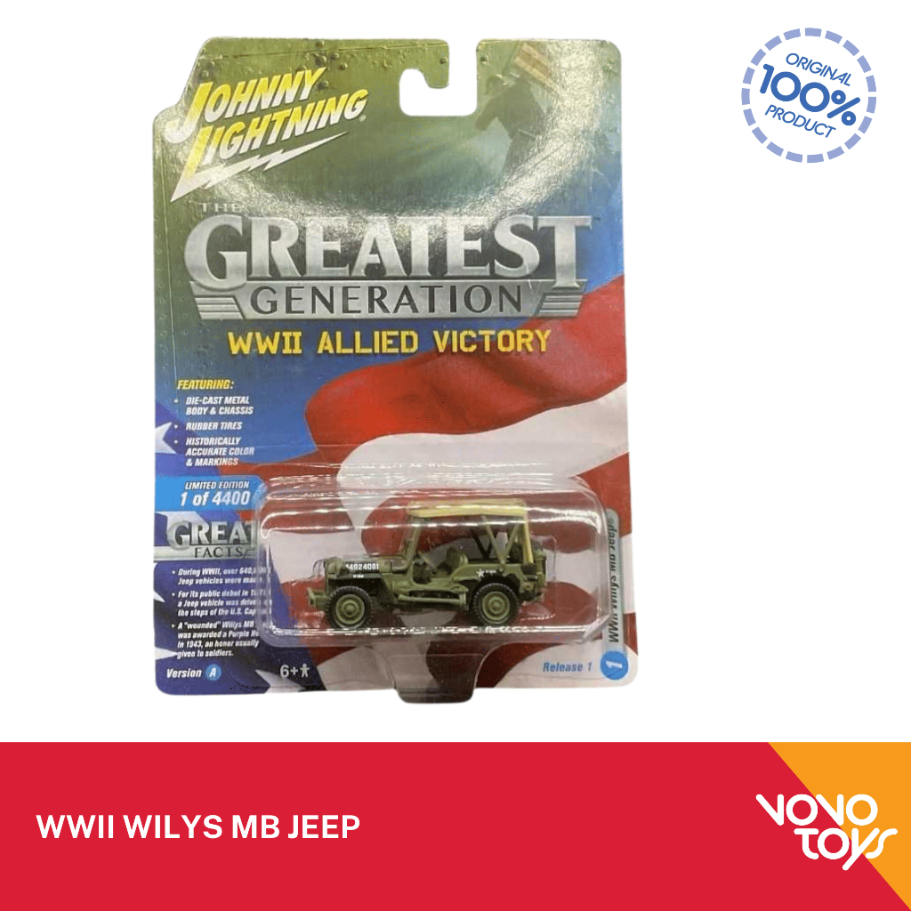 Johny Lightning 1/64 WWII Wilys MB Jeep