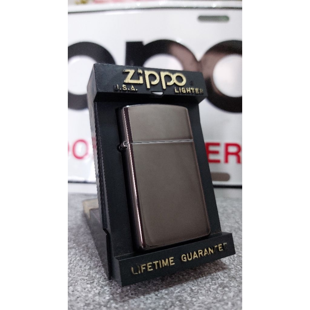 Zippo Slim High Polish Mid Chrome New