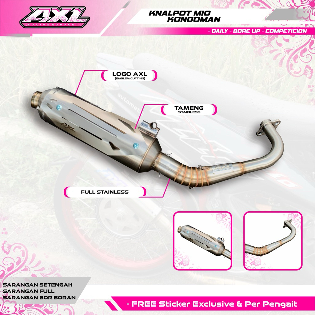 KNALPOT MIO KONDOMAN BY AXL RACING EXHAUST