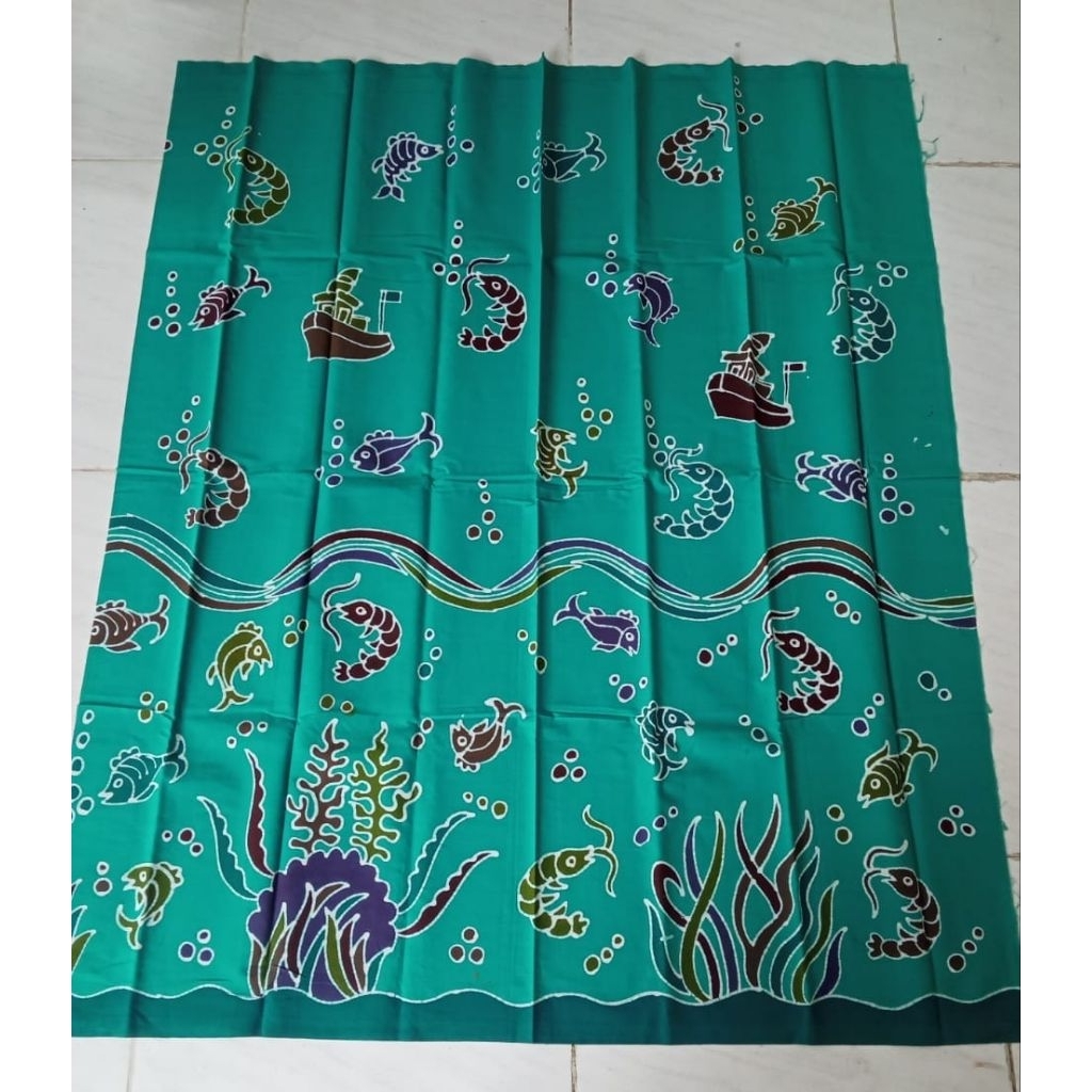 KAIN BATIK MOTIF IKAN | BATIK TULIS MOTIF IKAN