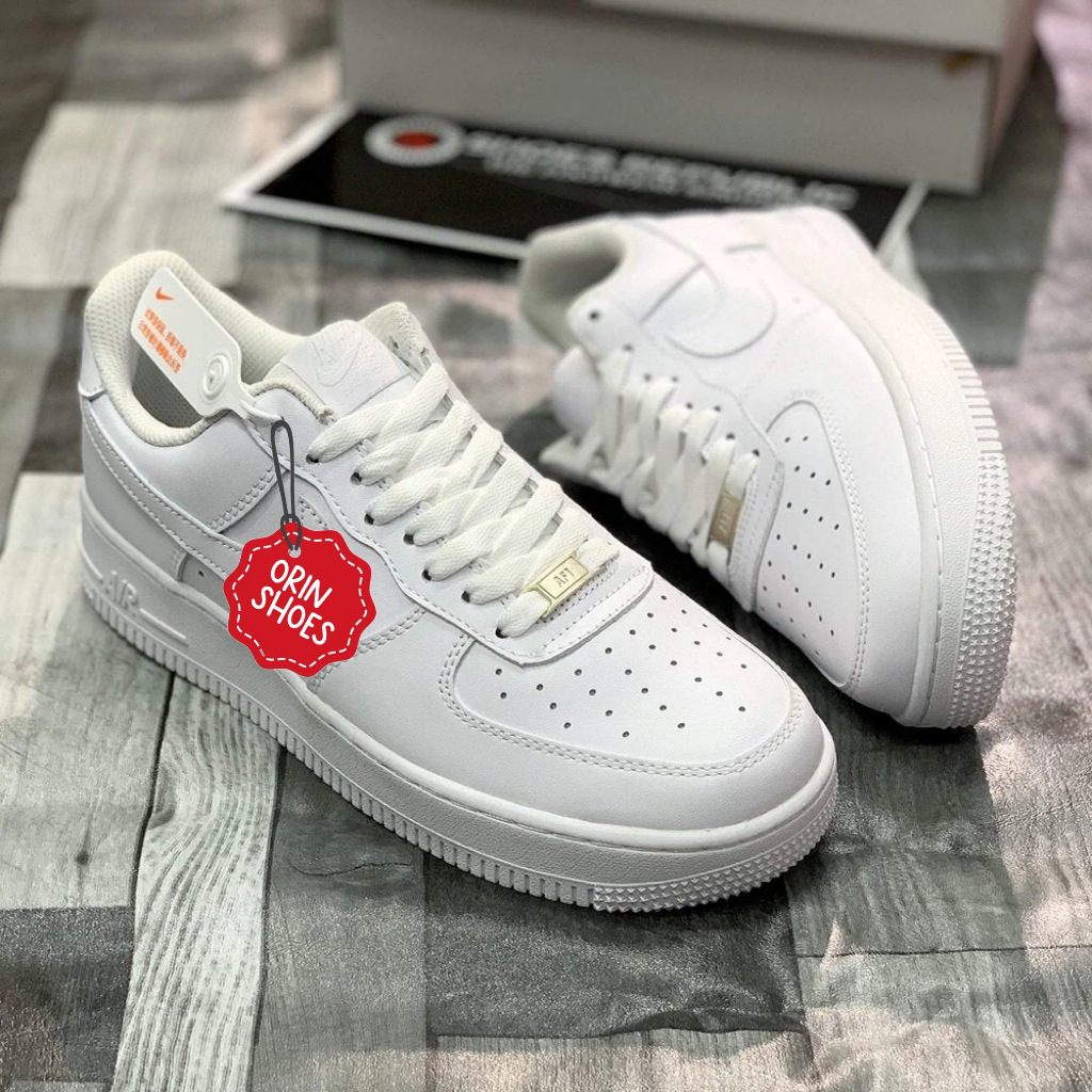 SEPATU PRIA WANITA FULL WHITE SNEAKERS CASUAL