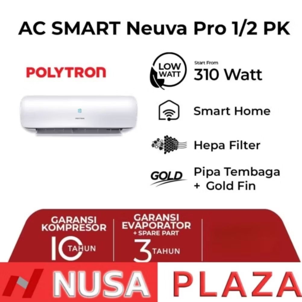 [MEDAN] AC POLYTRON 1/2 PK WIFI SMART NEUVA PRO PAC-05VZSI