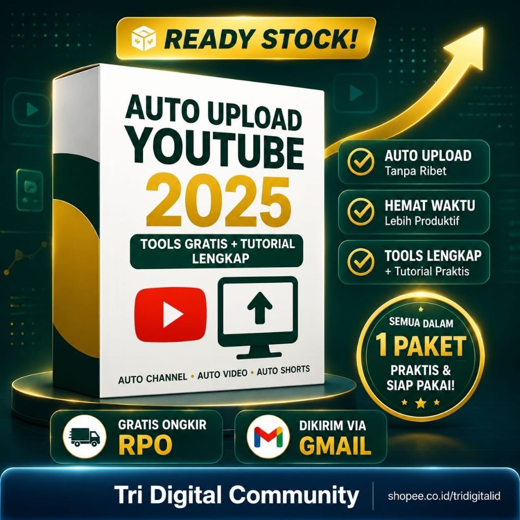 Tools Auto Upload YouTube 2025 + Tutorial Lengkap | Auto Channel, Auto Shorts, Auto Upload