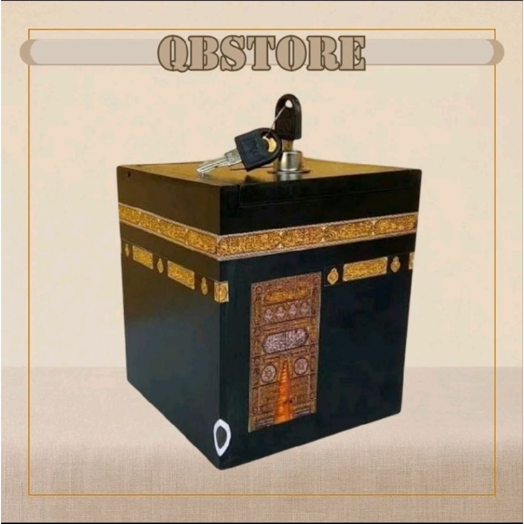 Celengan ka'bah kunci jumbo - Celengan miniatur Ka'bah kunci jumbo besar