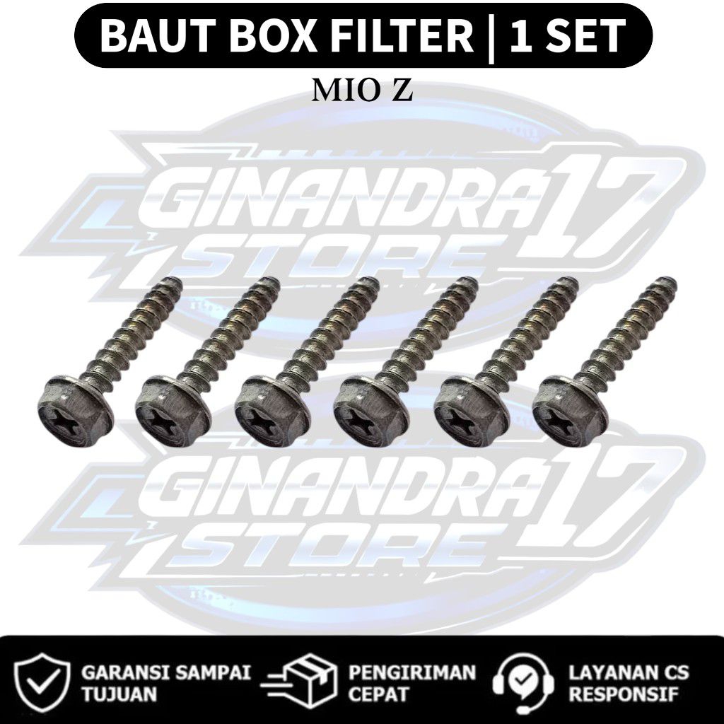 Baut Box Filter 1 SET Yamaha Mio Z / Baut Box filter udara Motor Mio z