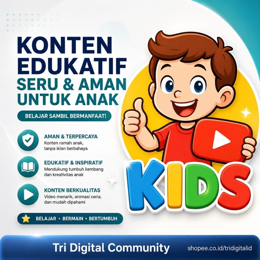 Cuan Instant YouTube Kids Creator 2026 - Template Video Canva & Branding Kit Konten Video Anak