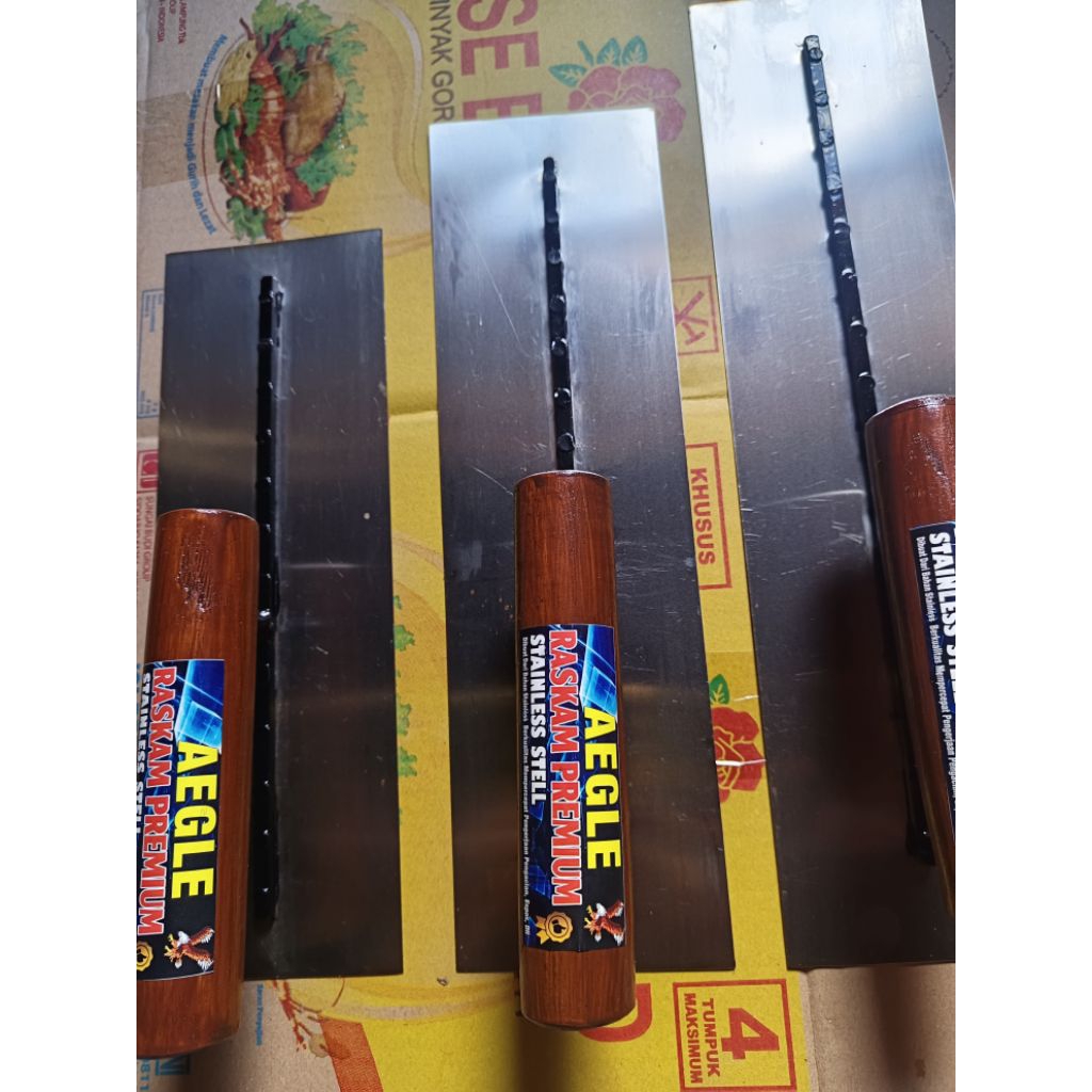Raskam stainless 35 cm. reskam roskam trowel acian. original stainless