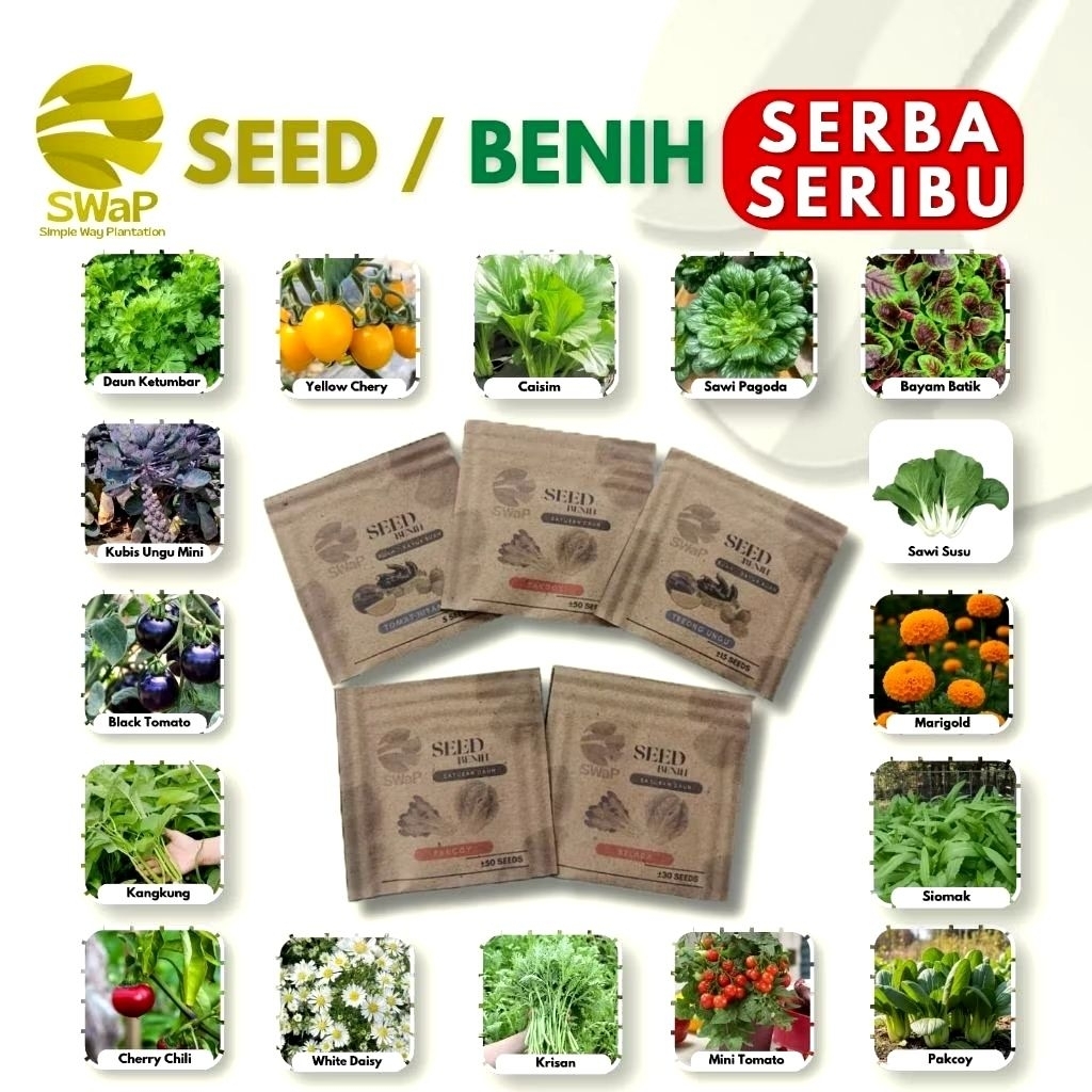 50 Jenis Benih Sayuran Unggul, Mudah Ditanam, Tahan Hama