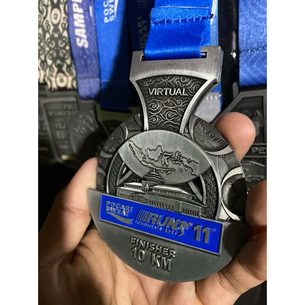 MEDAL POCARI SWEAT VIRTUAL RUN 10k 2024