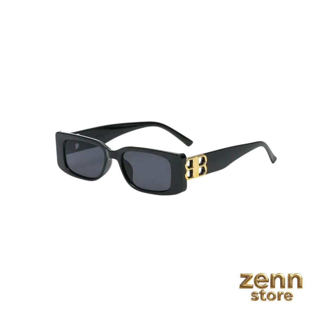 B6067 - Sunglasses / Kacamata Hitam Kotak Persegi panjang Lensa UV Protection