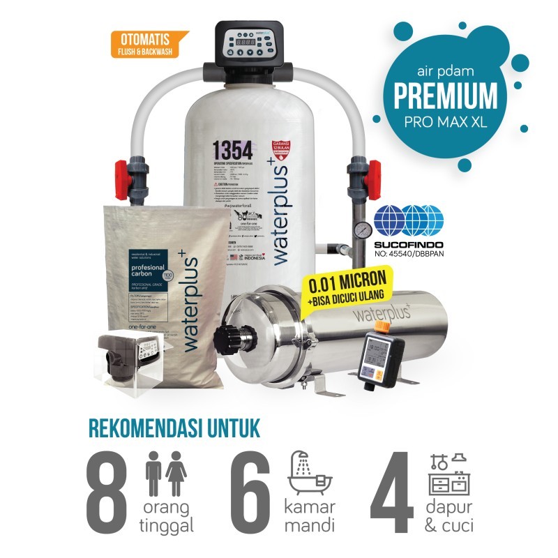 waterplus+ | Paket Filter PDAM | PDAM - Premium Pro Max XL