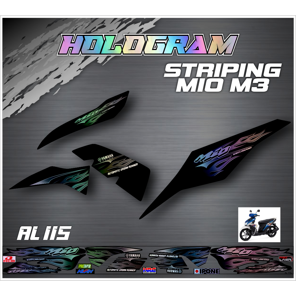 STIKER HOLOGRAM MIO M3(HGAL115)