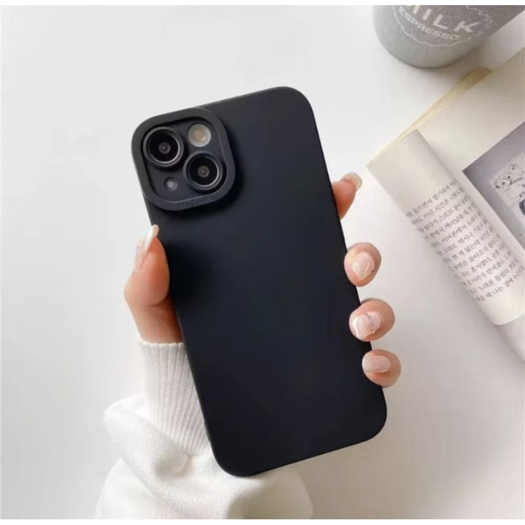 Case silikon full black REALME 7 PRO Soft Case silikon Pro Camera