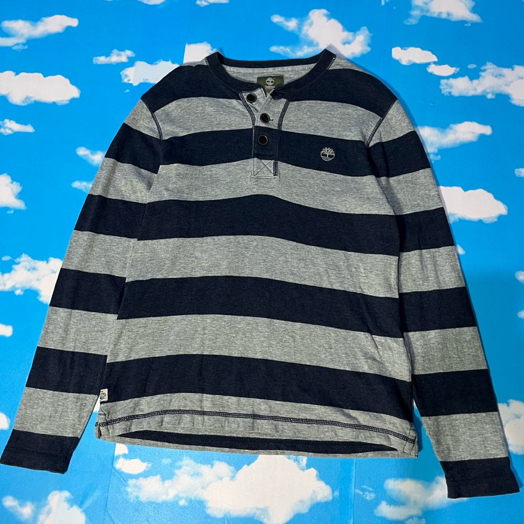 kaos lengan panjang Timberland strip