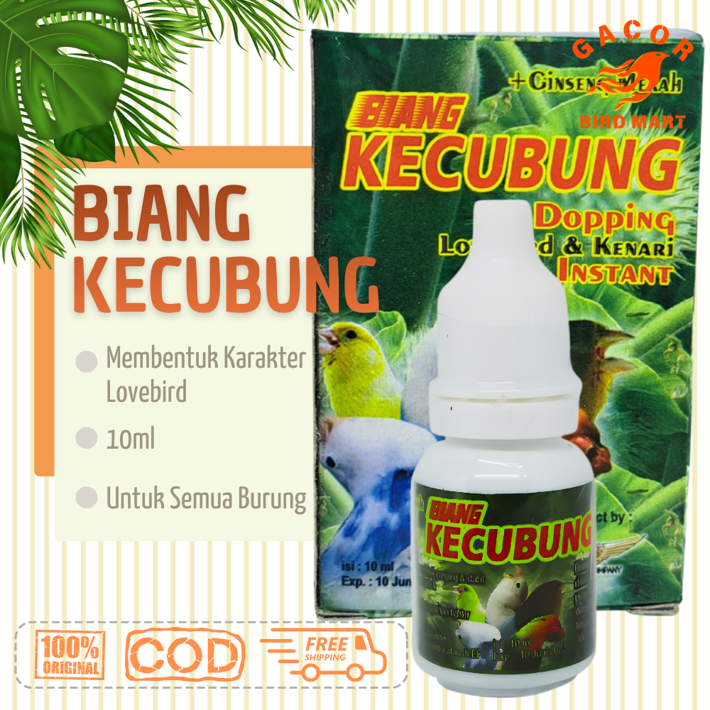 Biang Kecubung Ginseng Merah 10ml Doping Lovebird Kenari Penggacor Durasi Fighter