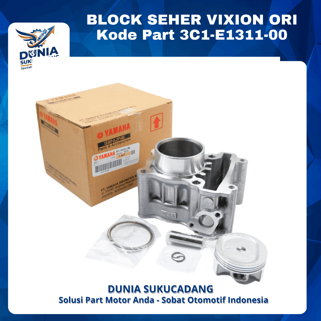 BLOCK SEHER VIXION ORI Kode Part 3C1-E1311-00 Blok Seher Vixion Old New Vixion Cylinder Block Yamaha
