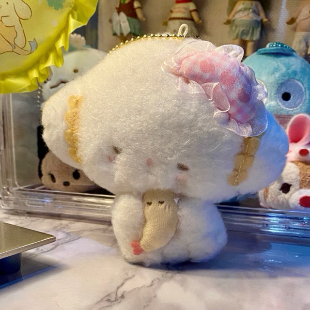 Sanrio Cogimyun Sleepy Eyes Mascot Ebi-chan Ballchain Plush