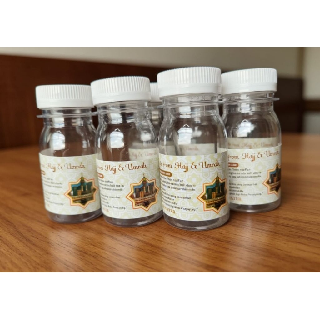 Botol Kosong Air Zam-zam Ukuran 30-50ml 1 Pack isi 100 Pcs