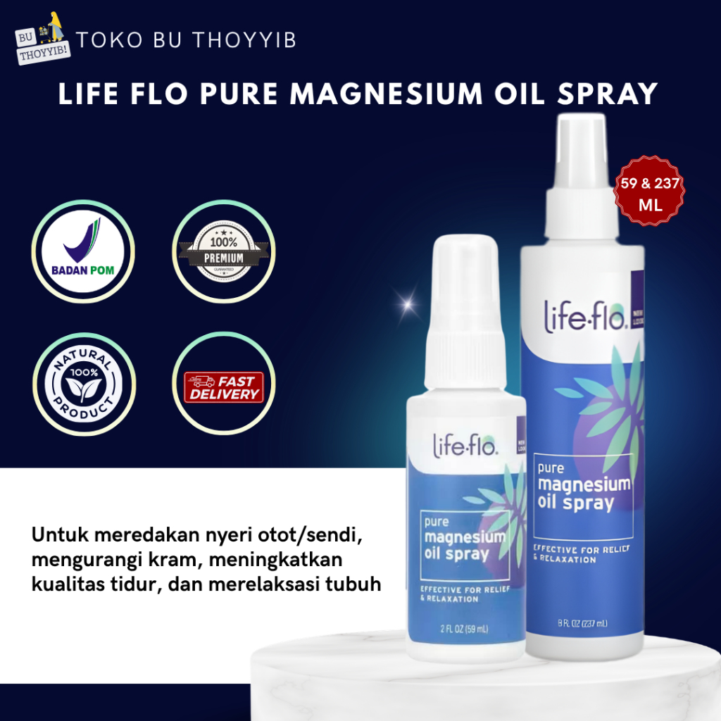 Life flo Pure Magnesium Oil Spray 235ml