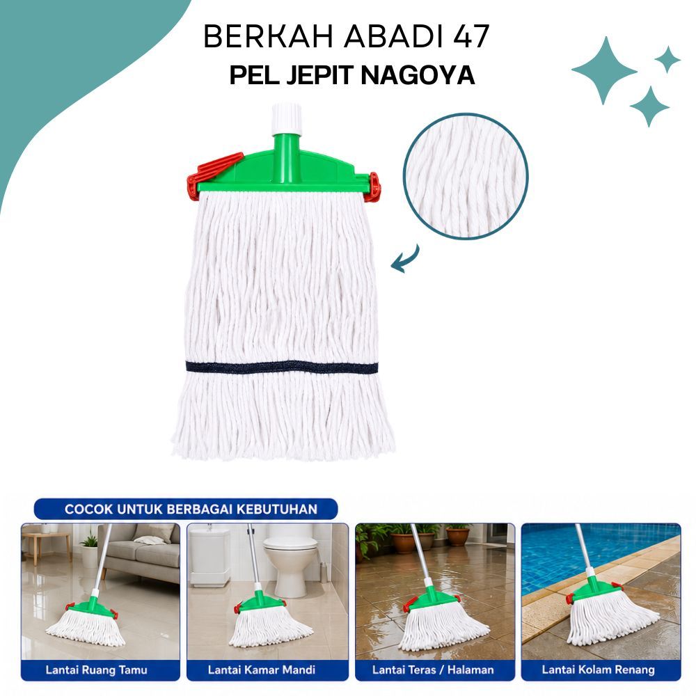 Bisa Gosend Nagoya Mop Pel Cotton Jepit Pel Jepit