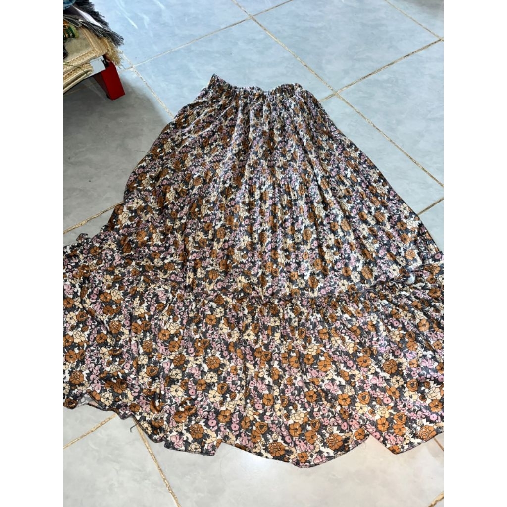 rok polos lebar mayung rok jersey prelovedd bawahan