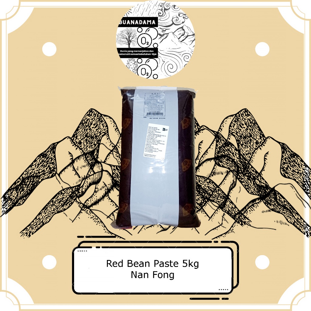 Red Bean Paste 5kg "Nan Fong" / Pasta Kacang Merah / Filling Mooncake / Isian Bakpao / Isian Kue / T