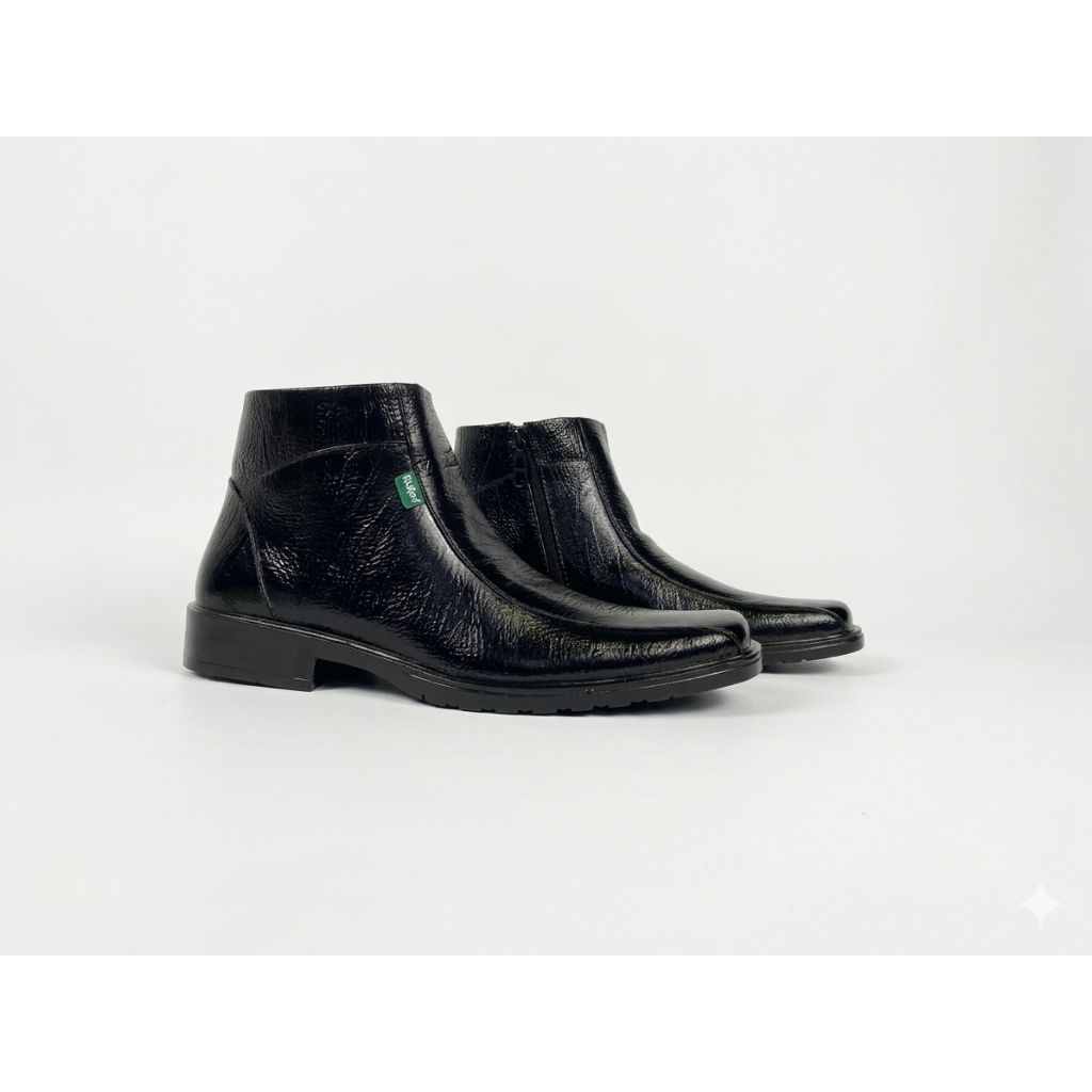 Sepatu Pantofel Kulit Asli Kickers Hitam Pria