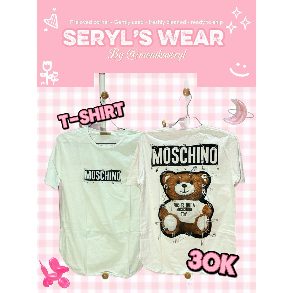 tshirt moschino preloved